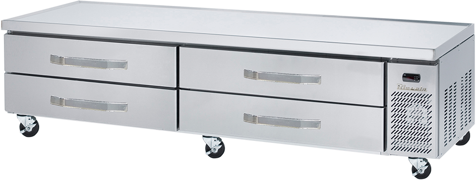 Chef Base - 4 Drawers Chef Base - 96"W, Marine Edge, R-290 Refrigerant, Blue Air-FSE