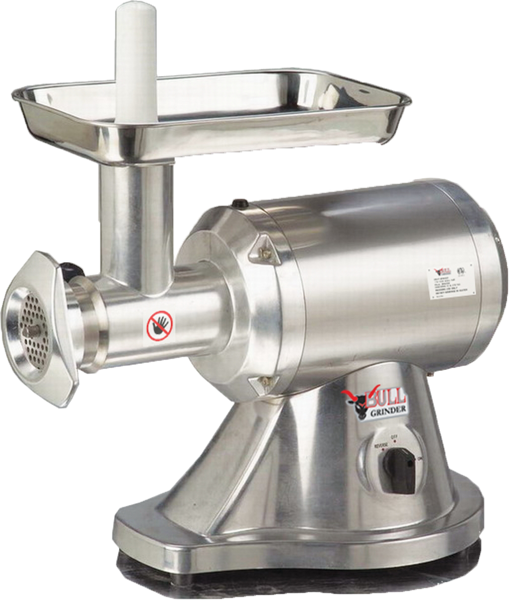 Meat Grinder - 1 HP Heavy Duty Meat Grinder with Stainless Steel Worm and Head, Blue Air-FSE