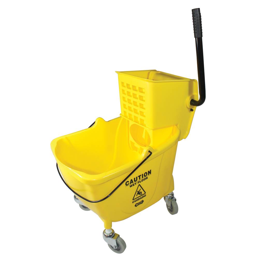 Side Press Wringer & Mop Bucket 35 Qt Yellow Combo 1 / ea