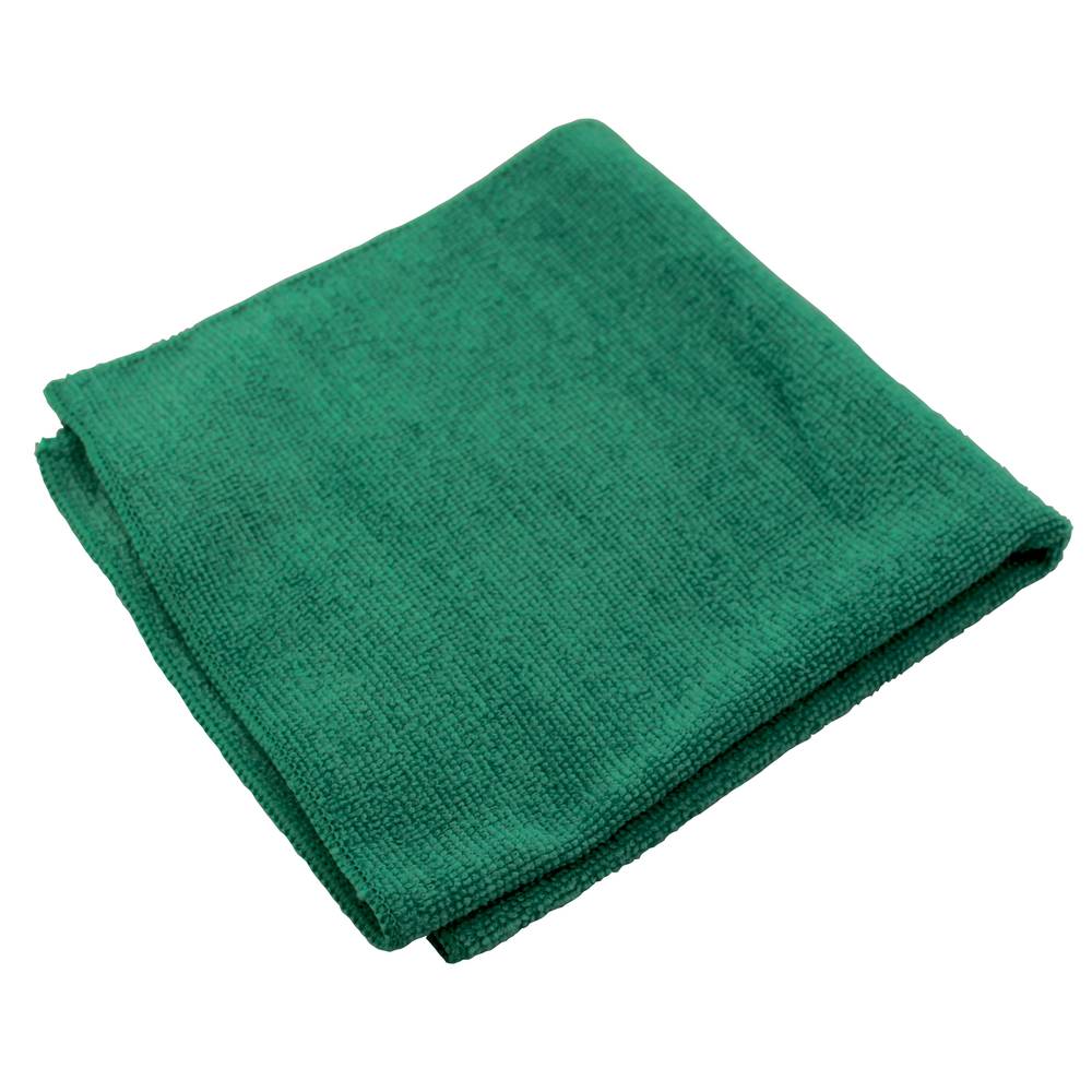 Impact Microfiber Cleaning Cloth 16" x 16" Green 12 / bg