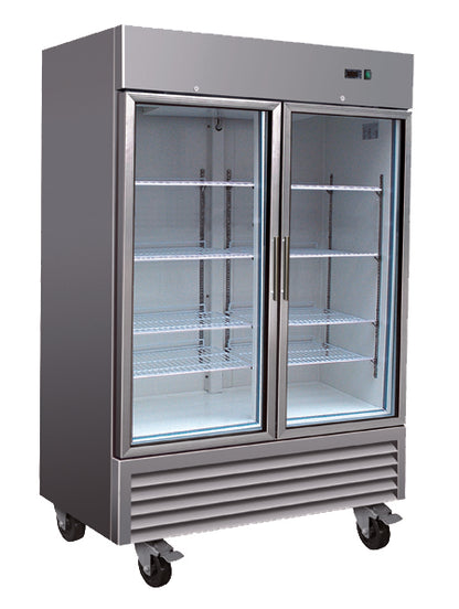 RR2G-HC Two-Door Glass Reach-In Refrigerator
