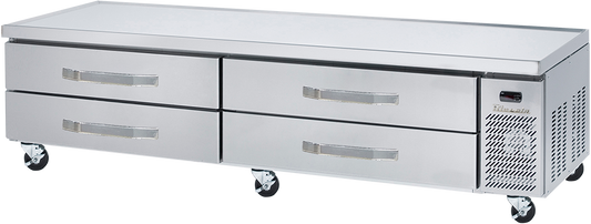 Chef Base - 4 Drawers Chef Base - 96"W, Marine Edge, R-290 Refrigerant, Blue Air-FSE