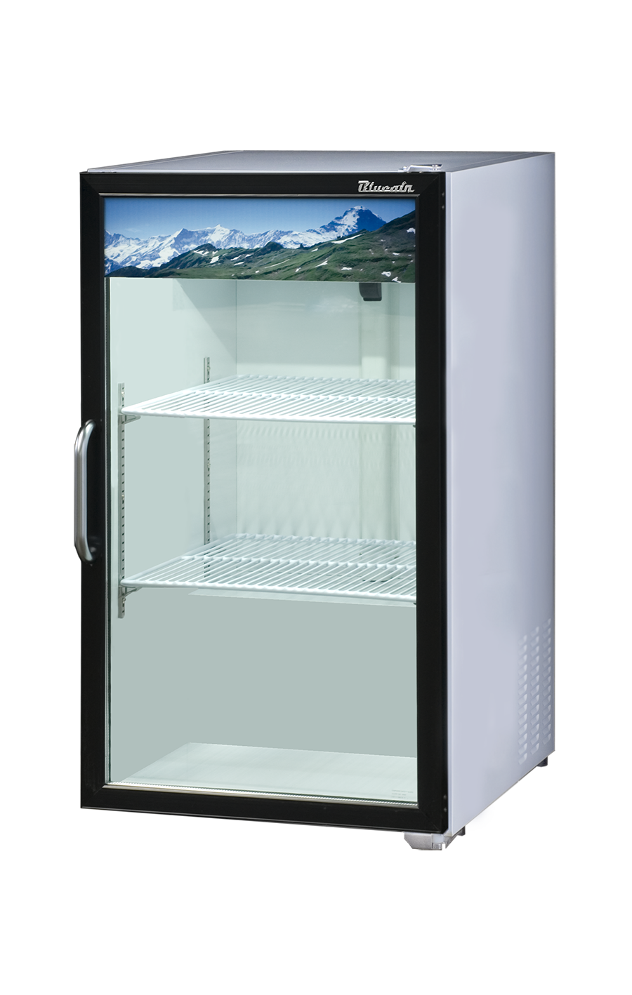 Counter Top Merchandiser - 7 Cu./Ft. Counter Top Glass Door Refrigerator (Swing) White Side, R-290 Refrigerant, Blue Air-FSE