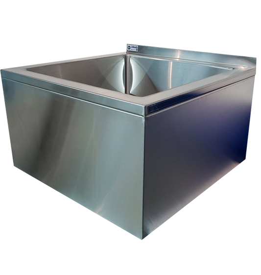 Mop Sink, Floor Mop Sink, Overall (20"W x 24"D x 10"H), Bowl (16"W x 20"D x 6"H), 304 Stainless Steel, 16 Gauge, Blue Air-FSE