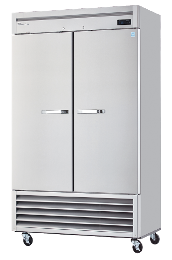 Reach-In REF (Bottom Mount) - 2 Solid Doors Stainless Refrigerator, Bottom-Mount Compressor,  R-290 Refrigerant, Energy Star Rated, Blue Air-FSE