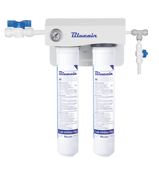 Filtration System - Dual Filtration System - Water Pressure Gauge Included, (2) 2 GPM, 500-900 lbs - DH-S2