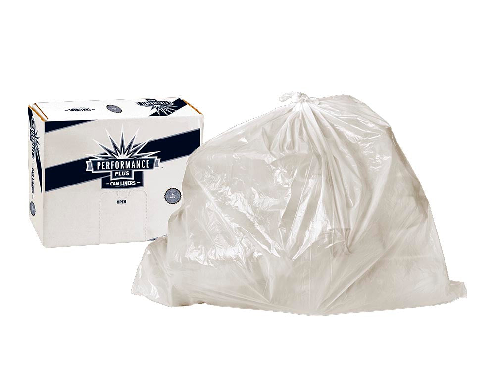 Performance Plus 30x36 .31mil Clear 20-30 gallon Hi-Density liner interleaved roll 20 / 25 cs