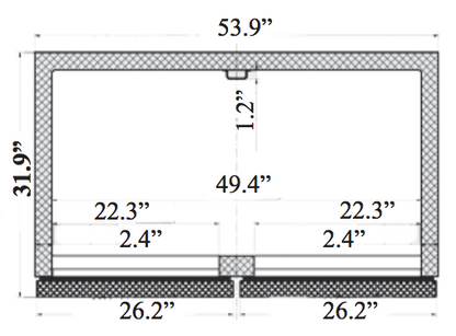 RR2G-HC Two-Door Glass Reach-In Refrigerator