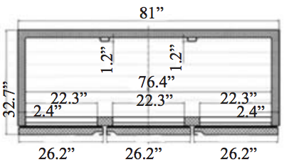 RR3-HC Three-Door Reach-In Refrigerator