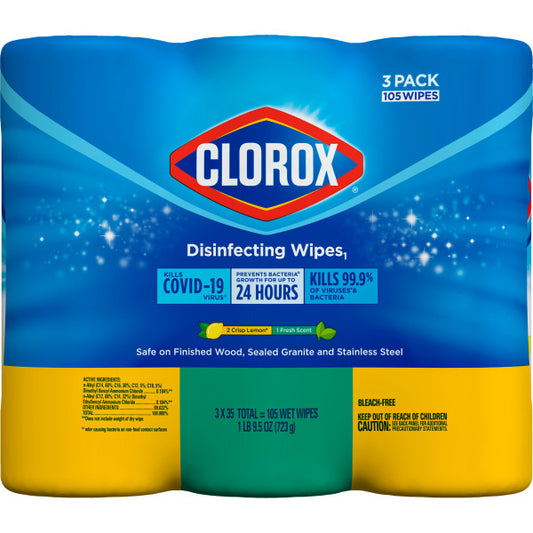 Clorox Bleach Free Disinfecting Wipes 35 Wipes Per Can Citrus Blend 5 / 3 cs