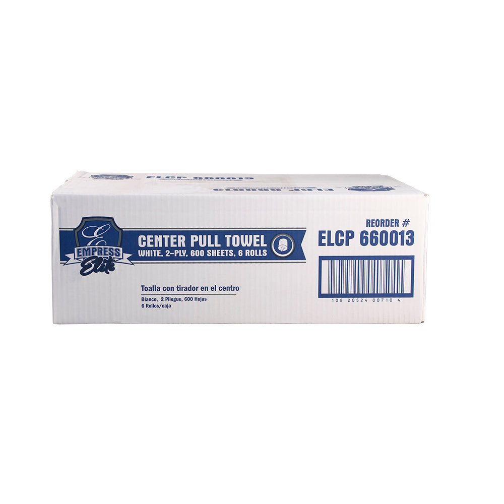 Empress Elite Centerpull Towel 8" X 10" 2 Ply White 6 Rolls