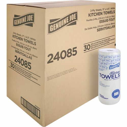 Genuine Joe Kitchen Roll Flexible Size Towels - 1x carton