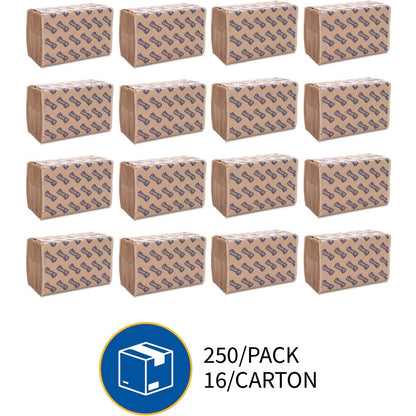 Genuine Joe Multifold Natural Towels - 16ea / 250 cs