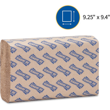 Genuine Joe Multifold Natural Towels - 16ea / 250 cs