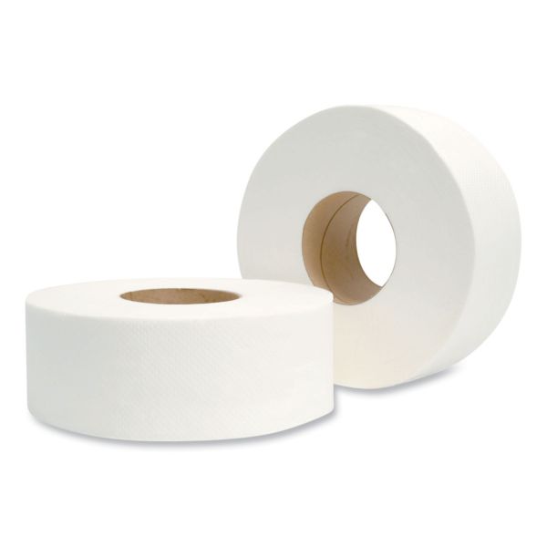 M29 Morcon 9" Jumbo Roll Bath Tissue White 2-Ply 3.3" Core 700' 12 / cs